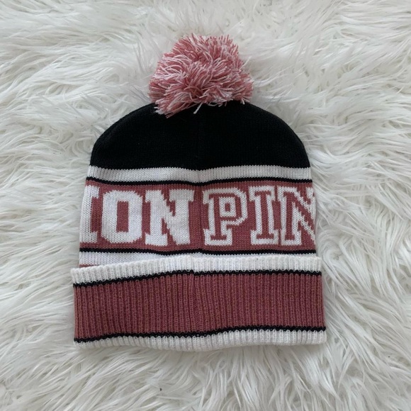 PINK Nation Pom-Pom Knit Beanie - Picture 2 of 3